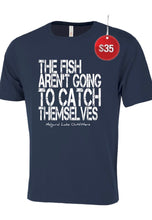 Load image into Gallery viewer, Limited Edition Catch Themselves Navy Tee  - $15 Discount taken at checkout
